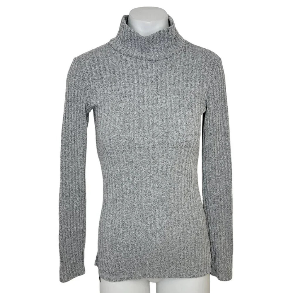 Aritzia Wilfred Free Ribbed Mock Neck Top Size Small